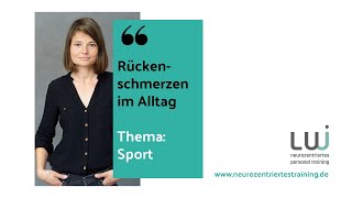 Rückenschmerzen und Sport