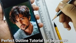 Darshan Raval Drawing | How to make perfect Grid for perfect Outline in A4 Size paper for Beginners