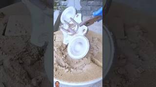 صهر المعادن صب علي الرمال صنعات جديده #satisfying #experiment #art #shorts