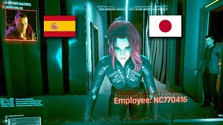 Japanese V & Spanish Jackie in English dub - Cyberpunk 2077 Mod