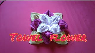 TOWEL ART LOTUS  FLOWER.