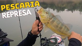 Tarde de Pescaria TUCUNARÉ na Represa | Santa Branca SP