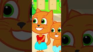 Trono Real de Cartón - Familia de Gatos Dibujos Animados Para Niños #animados #shorts