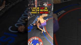 Did the fighter tap or did the referee make a mistake? #mma #ko #tap #tapping #submission #ko #cage