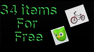 How to get 34 items for free 🫢🫢🫢