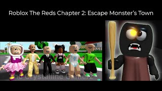 AAAAH!!! THE EVIL BLACK SQUARE: MONSTER! Roblox The Reds Chapter 2: Escape Monster’s Town