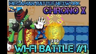 Wi-Fi Battle #1 - MMBN Chrono X Demo 5 - Stark_Azure vs. Cjag