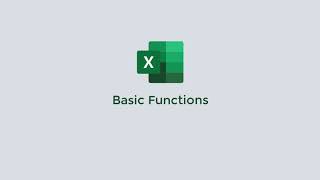 Microsoft Excel - Basic Functions (Average, Max, Min, Median)