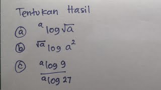 Cara Menentukan Hasil dari Logaritma | Matematika SMA