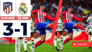 Athletico Madrid 3 - 1 Real Madrid 2023 (Real Madrid kena Gulung!)