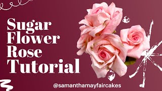 How to Make a Sugar Flower Rose - Gum Paste Tutorial