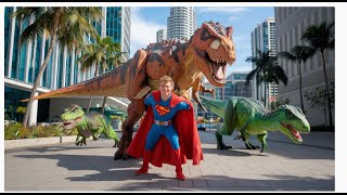 DC Super Heroes Battle in Dinosaur form in Jurassic World |Dinosaurs Pro 7 SuperHero Team|