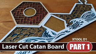 Laser Cutter Project: Custom Catan Board [Part 1]  xTool D1 10 watt laser