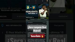 $RESULTADO Final: REAL MADRID vs. VALENCIA#shorts#viral#tiktok