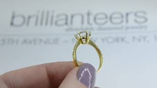 Yellow Gold Engagement Ring by Brillianteers.com