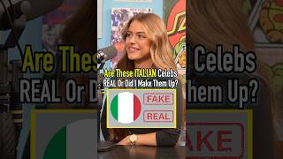 Are These ITALIAN CELEBRITIES Real Or Fake?! Jumo Guesses! #shorts #italy #celebrity #guessinggame