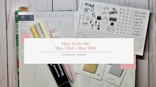 PLAN WITH ME IN MY HOBONICHI COUSIN FOR MAY 23-29