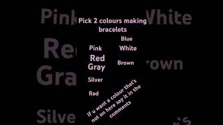 What 2 colours are u choosing ????