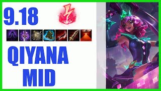 Qiyana Mid Ranked Challenger Build 9.18 - KR Challenger