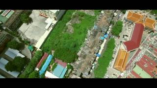 White Building Phnom Penh, Cambodia Drone Footage