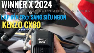 WINNER X V4 2024. LẮP ĐÈN TRỢ SÁNG KENZO CX80 V2 siêu sáng ngon - #winnerx_V4_lắp_đèn_trợ_sáng_giá