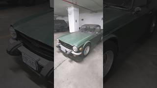 I spotted a 1970s Triumph Tr6 today!