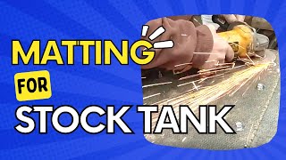 Reduce the mud in front of your stock tank w/ matting