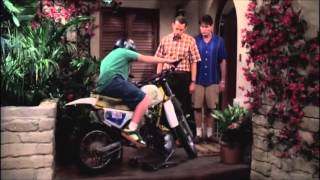 Best clip of two and half men, Jake bought a motorcycle