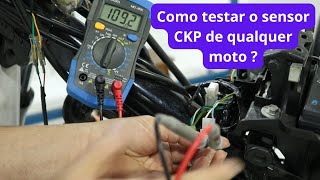 Como testar o sensor ckp de qualquer moto. Muito fácil.