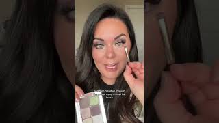 Eyeshadow: Cool tones | Pop of color | Eyeshadow for Green Eyes #makeupshorts  #eyeshadowtutorial