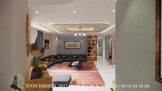 classical 3 bedroom 40/60 condominium design in a 114m2 area