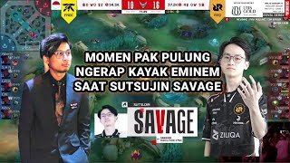 RAKSI PAK PULUNG SAAT SUTSUJIN SAVAGE‼️PERTANDINGAN RRQ VS ONIC| MPLID S14❗NITIP M6 KE RRQ