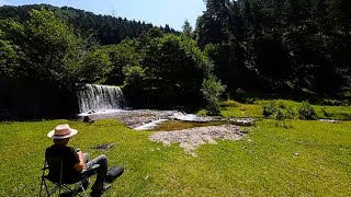 Relaxing near Brezoi, Romania