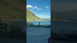 Driving Through Lake Hawea….