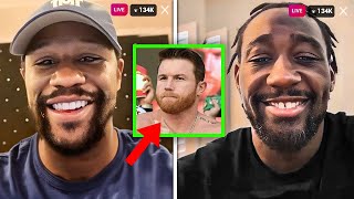 Mayweather JOINS Crawford On LIVE To MAKE FUN Of Canelo For DUCKING Him..