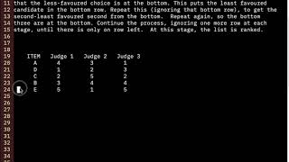 How to process ranked-list votes