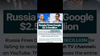 A Russian court says Google owes $20 decillion for blocking content 😬😲 #news