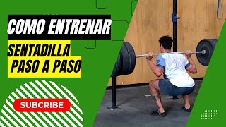 CÓMO HACER una SENTADILLA con BARRA| Paso a paso BACKSQUAT | Para principiantes