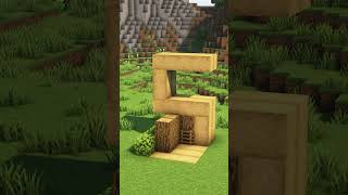 Minecraft cute tiny house #asmr #asmrvideo #minecraftshorts #minecraftstarterhouse #minecraft