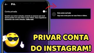 Como Privar Conta do Instagram depois da atualização (2023)