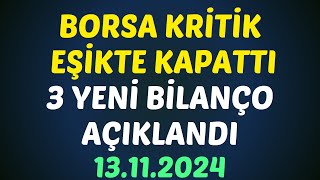 ENDEKS KRİTİK EŞİKTE KAPATTI - 3 YENİ BİLANÇO - TRUMP’IN PİYASAYA ETKİSİ #borsa #hisse #yorum