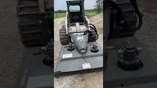 Bobcat brush mower on my 863