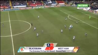 Блэкберн - Вест Хэм 1:5. Кубок ФА. 1/8 финала. (Blackburn - West Ham)