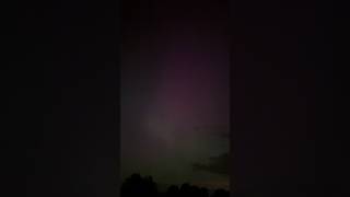 Aurora Borealis from the Farm: Northern Lights in Pennsylvania USA #aurora #northernlights #shorts