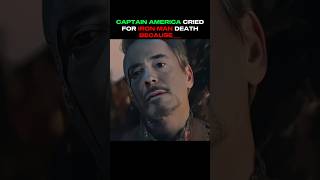 CAPTAIN AMERICA CRIED FOR IRON MAN DEATH 😔😭#marvel #avengers