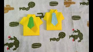 lovely origami: shirt and necktie