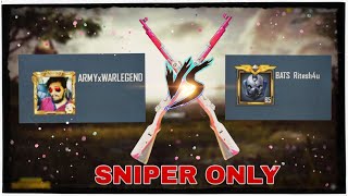 PUBG MOBILE!!!!! 1vs 1 friendly sniper match