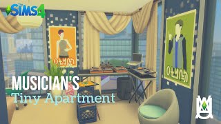 Musician's Tiny Apartment [Stop Motion Speed Build] - The Sims 4