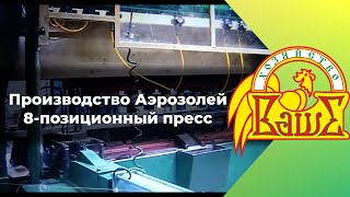 Производство аэрозолей -1. 8-позиционный пресс куполов