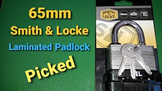 (196) Smith and Locke 65mm Padlock Picked!